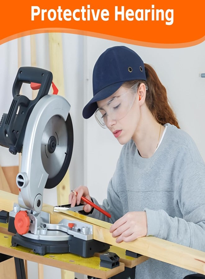 ماكسووركس سدادات أذن ماكس وركس 51063 برتقالية - 60 زوجًا من إسفنج البولي يوريثان + زوج واحد من السيليكون مع حافظة، عزل ضوضاء عالي 38 ديسيبل، مناسبة للنوم، والتصوير، والعمل، والسفر، وركوب الدراجات النارية. - Image 2